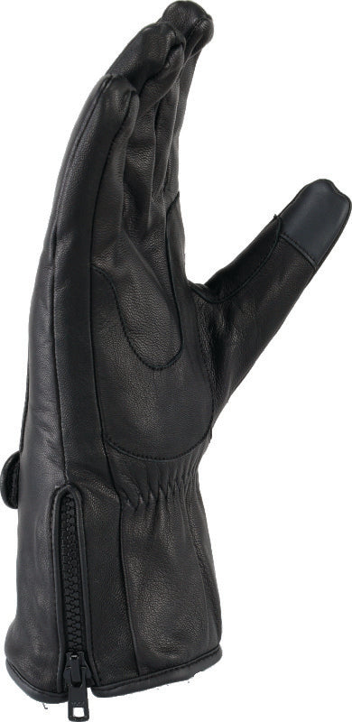 Kuryakyn Leather By River Road Taos Cold Weather Gloves Black - Small