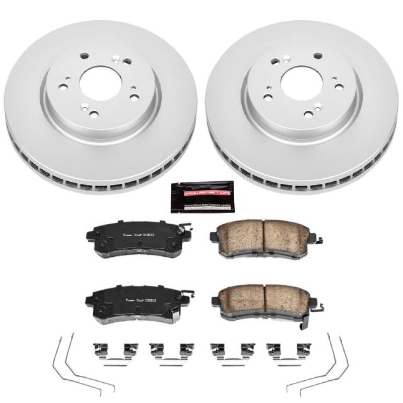 Power Stop 12-15 Honda Crosstour Front Z17 Evolution Geomet Coated Brake Kit