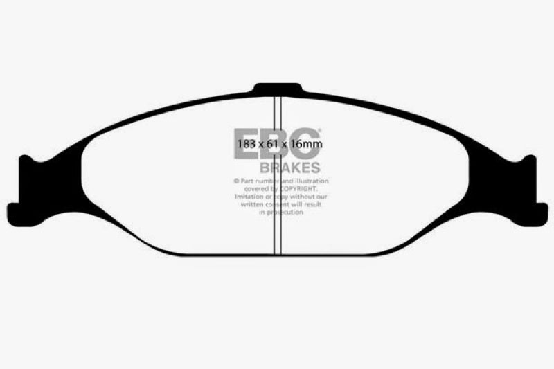 EBC 99-04 Ford Mustang 3.8 Ultimax2 Front Brake Pads