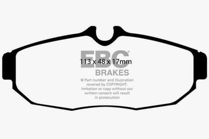 EBC 05-10 Ford Mustang 4.0 Redstuff Rear Brake Pads