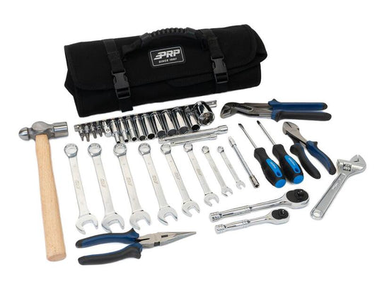 PRP 35pc Can-Am Roll Up Tool bag Tool kit - Black