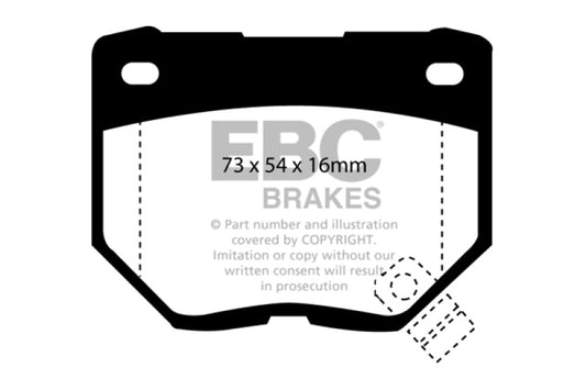 EBC 89-95 Nissan Skyline (R32) 2.6 Twin Turbo GT-R Bluestuff Rear Brake Pads