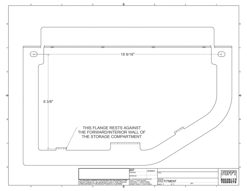 Tuffy Ram Trucks Underseat Lid W/ Keyed Lock