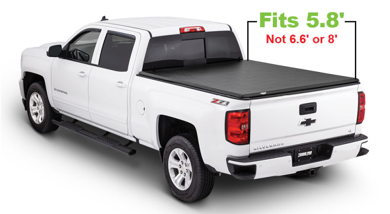 Tonno Pro 14-19 Chevy Silverado 1500 5.8ft Fleetside Hard Fold Tonneau Cover