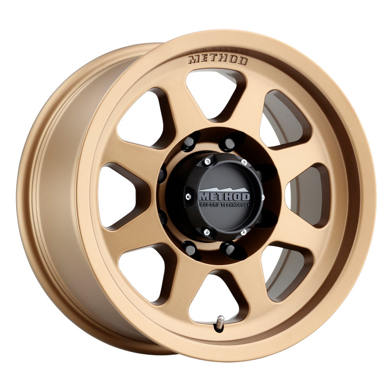 Method MR701 17x8.5 0mm Offset 8x6.5 130.81mm CB Method Bronze Wheel