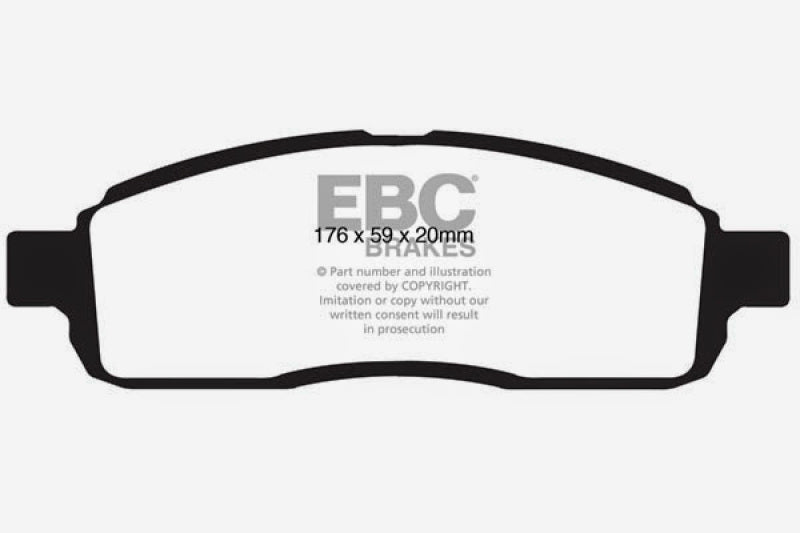 EBC 09 Ford F150 4.6 (2WD) 6 Lug Greenstuff Front Brake Pads