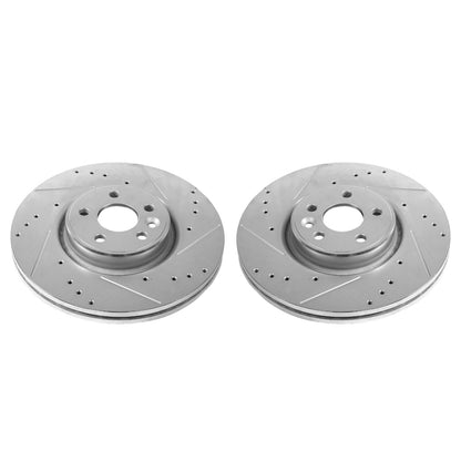 Power Stop 12-18 Volvo S60 Front Evolution Drilled & Slotted Rotors - Pair