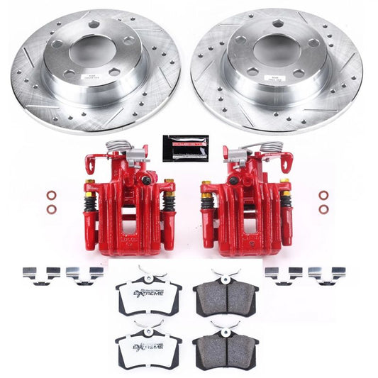 Power Stop 01-05 Audi Allroad Quattro Rear Z26 Street Warrior Brake Kit w/Calipers