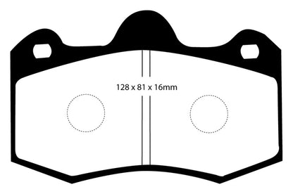 EBC 10+ Lotus Evora 3.5 Redstuff Front Brake Pads