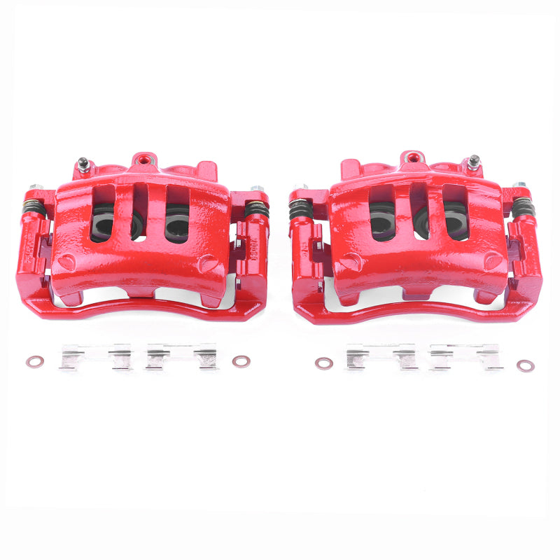 Power Stop 03-11 Ford Crown Victoria Front Red Calipers w/Brackets - Pair