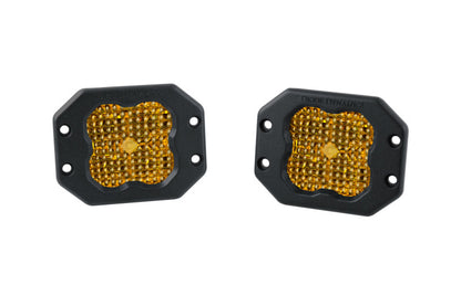 Diode Dynamics SS3 Pro ABL - Yellow Flood Flush (Pair)