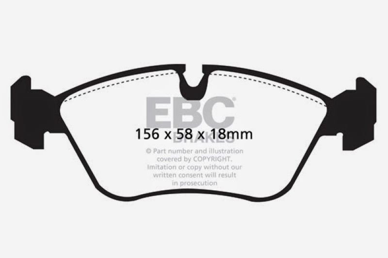 EBC 93-97 Volvo 850 2.3 Turbo Ultimax2 Front Brake Pads