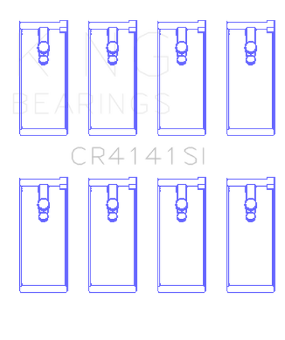 King Engine Bearings Isuzu 4Zb1/4Zd1/G130/G161/G201 (Size +1.0mm) Connecting Rod Bearing Set