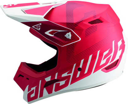 Answer AR1 V2 Bold Helmet Red/White Youth - Small