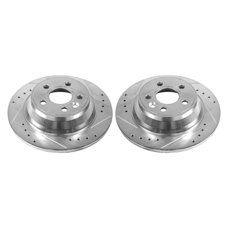 Power Stop 07-11 Volvo S80 Rear Evolution Drilled & Slotted Rotors - Pair