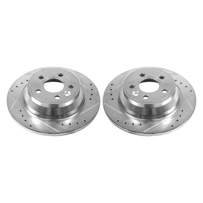 Power Stop 07-11 Volvo S80 Rear Evolution Drilled & Slotted Rotors - Pair