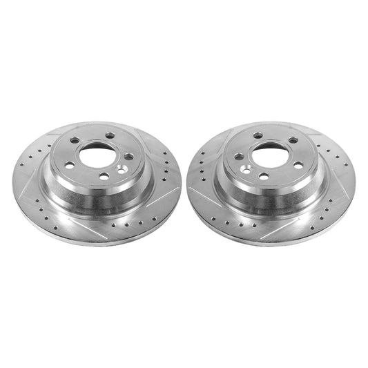 Power Stop 07-11 Volvo S80 Rear Evolution Drilled & Slotted Rotors - Pair