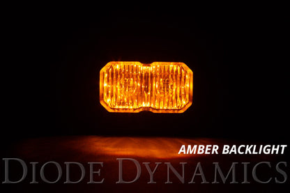 Diode Dynamics Stage Series 2 In LED Pod Sport - Yellow Driving Standard ABL (Pair)