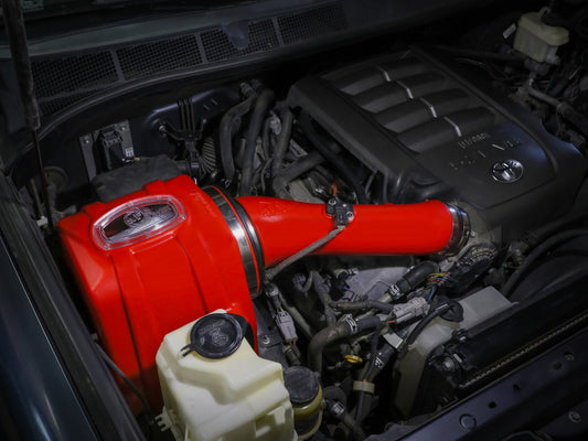 aFe 07-21 Toyota Tundra V8 5.7L Momentum GT Red Edition Cold Air Intake System w/ Pro DRY S Filter Precision R