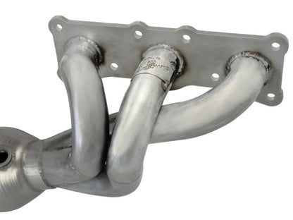 aFe 08-13 BMW 128i (E82/88) L6 3.0L Twisted Steel 304 Stainless Steel Long Tube Header w/ Cat Precision R