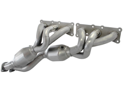 aFe 08-13 BMW 128i (E82/88) L6 3.0L Twisted Steel 304 Stainless Steel Long Tube Header w/ Cat Precision R