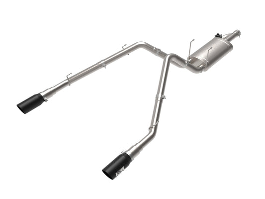 aFe 09-18 Ram 1500 V8 5.7L Hemi Gemini XV 3in 304 SS Cat-Back Exhaust w/ Black Tips Precision R