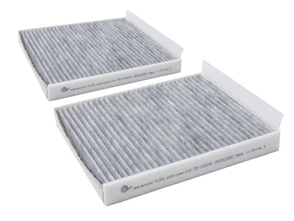 aFe 09-19 BMW 5/6/7 Series Various Models Carbon Cabin Air Filter (Pair) Precision R