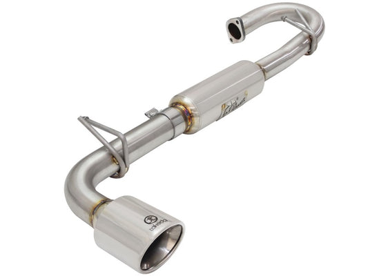 aFe 11-16 Scion TC L4-2.5L 304SS 2-1/4in to 2-1/2in Axle-Back Takeda Exhaust w/ Polished Tip Precision R