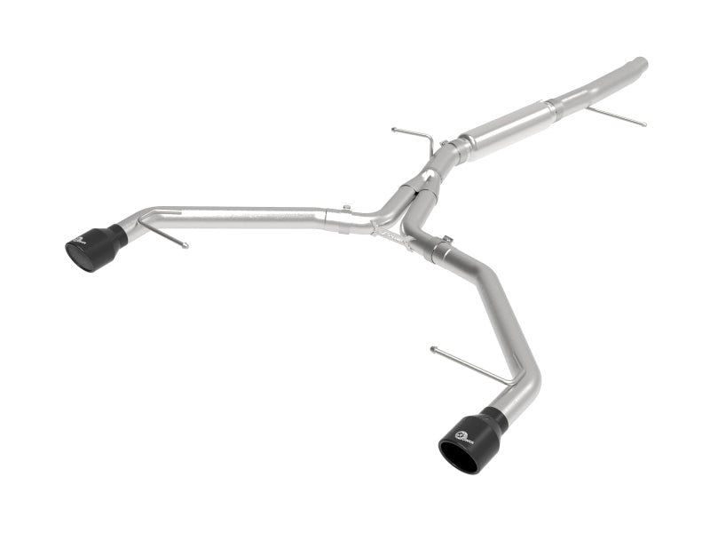 aFe 17-19 Audi A4 (L4-2.0L) MACH Force-Xp Stainless Steel Axle-Back Exhaust System - Black Tip Precision R