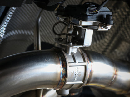 aFe 18-20 Audi RS5 Coupe MACH Force-Xp 3in to 2.5in 304 SS Axle-Back Exhaust System-Quad Polish Tips Precision R