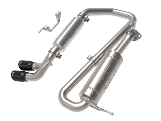 aFe 18-21 Suzuki Jimny Takeda 2-1/4in. 304 SS Cat-Back Exhaust w/ Blk Tip Precision R