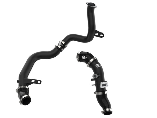 aFe 19-22 Hyundai Veloster N L4 2.0L (t) BladeRunner Aluminum Hot & Cold Charge Pipe Kit - Black Precision R