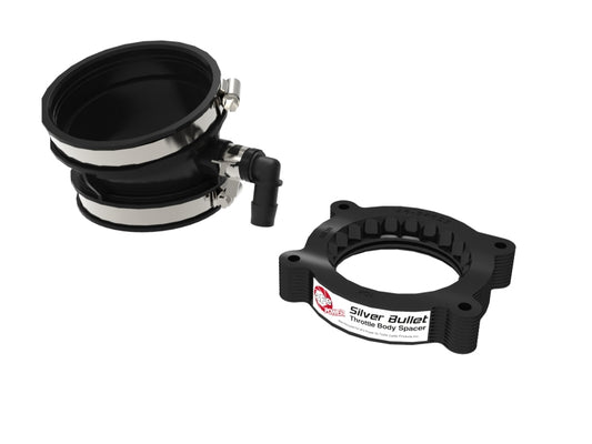 aFe 2020 Vette C8 Silver Bullet Aluminum Throttle Body Spacer / Works With aFe Intake Only - Black Precision R