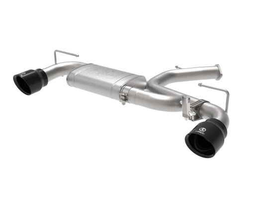 aFe 21-22 Hyundai Veloster N L4-2.0L Takeda 3in 304 SS Axle-Back Exhaust System w/ Black Tip Precision R