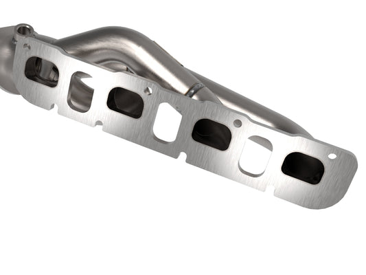 aFe 21-22 Jeep Wrangler 392 Twisted Steel Header 1-7/8 IN to 2-3/4 IN 304 w/ Raw Finish Precision R