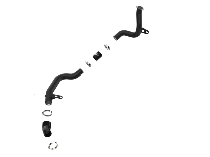 aFe 22-23 Hyundai Kona N L4 2.0L (t) BladeRunner 2-1/4in to 2-1/2in Aluminum Hot Charge Pipe - Black Precision R