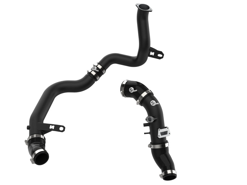 aFe 22-23 Hyundai Kona N L4 2.0L (t) BladeRunner Aluminum Hot and Cold Charge Pipe Kit - Black Precision R