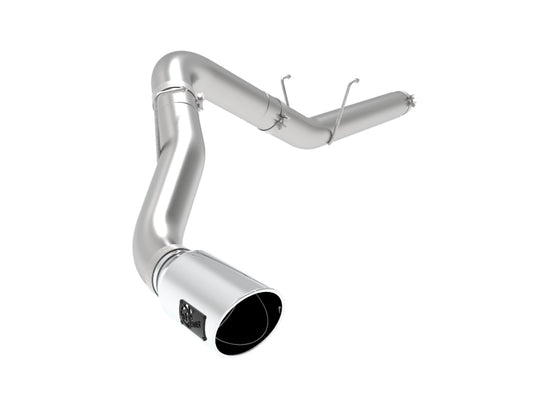 aFe ATLAS 5in Alum Steel DPF-Back Exhaust System w/Polished Tip 19-20 Ram Diesel Trucks L6-6.7L (td) Precision R