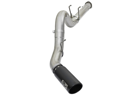 aFe ATLAS 5in DPF-Back Alum Steel Exhaust System w/Black Tip 2017 Ford Diesel Trucks V8-6.7L (td) Precision R