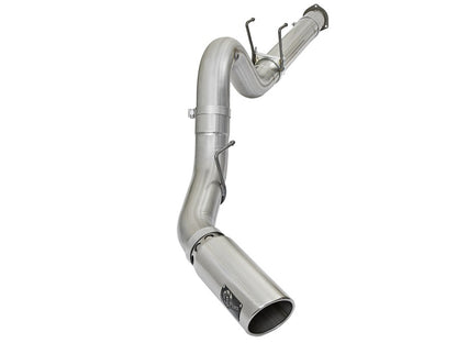 aFe ATLAS 5in DPF-Back Alum Steel Exhaust System w/Polished Tip 2017 Ford Diesel Trucks V8-6.7L (td) Precision R