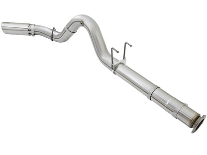 aFe ATLAS 5in DPF-Back Alum Steel Exhaust System w/Polished Tip 2017 Ford Diesel Trucks V8-6.7L (td) Precision R