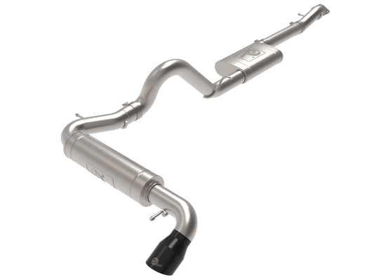 aFe Apollo GT 3in 409 SS Cat-Back Exhaust 2021 Ford Bronco L4-2.3L (t)/V6-2.7L (tt) w/ Black Tip Precision R