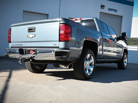 aFe Apollo GT Series 4in 409SS Cat Back Exh System Polished Tip 14-18GM Silverado 1500 V8-6.2L Precision R