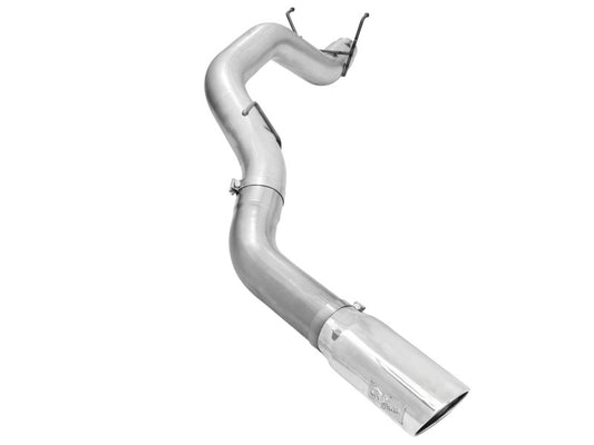 aFe Atlas 5in DPF-Back Aluminized Steel Exh Dodge RAM Diesel 13-14 6.7L (td) Mega Cab w/Polished Tip Precision R