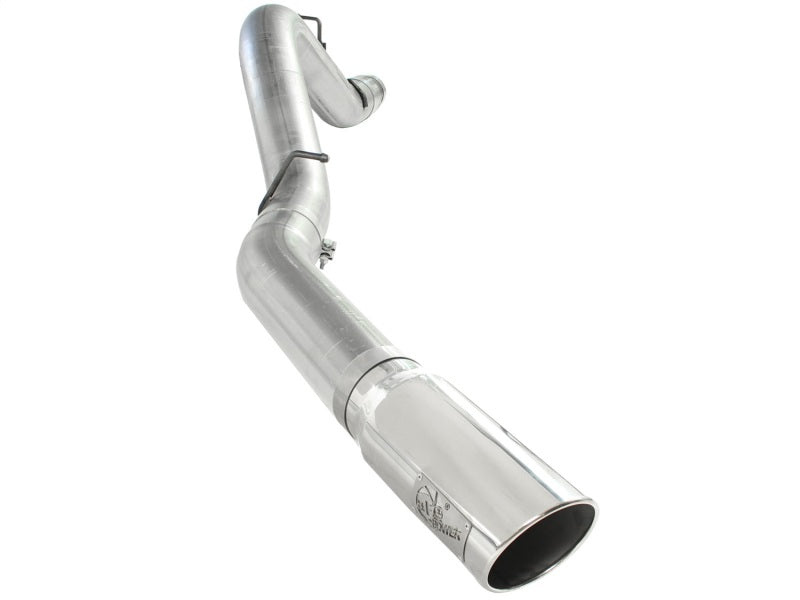 aFe Atlas Exhaust 5in DPF-Back Al Steel 11-13 GM Diesel Trucks V8-6.6L (td) LML (Pol Tip) Precision R