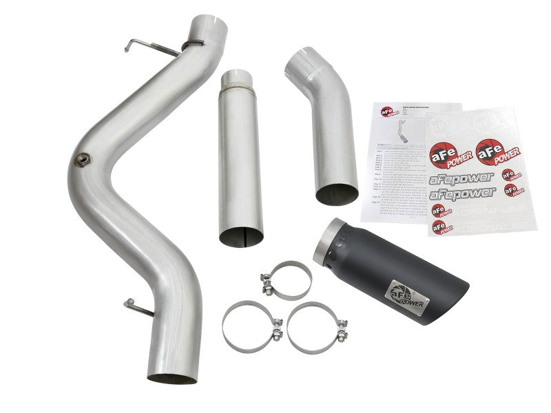 aFe Atlas Exhaust 5in DPF-Back Aluminized Steel w/ Black Tips 16-17 GM Diesel Truck V8-6.6L (td) Precision R