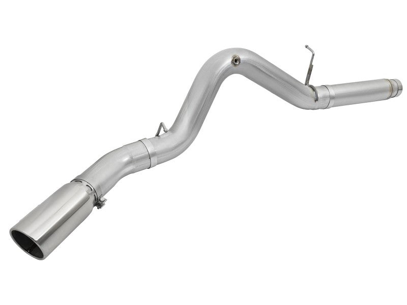 aFe Atlas Exhaust 5in DPF-Back Aluminized Steel w/ Polished Tips 16-17 GM Diesel Truck V8-6.6L (td) Precision R