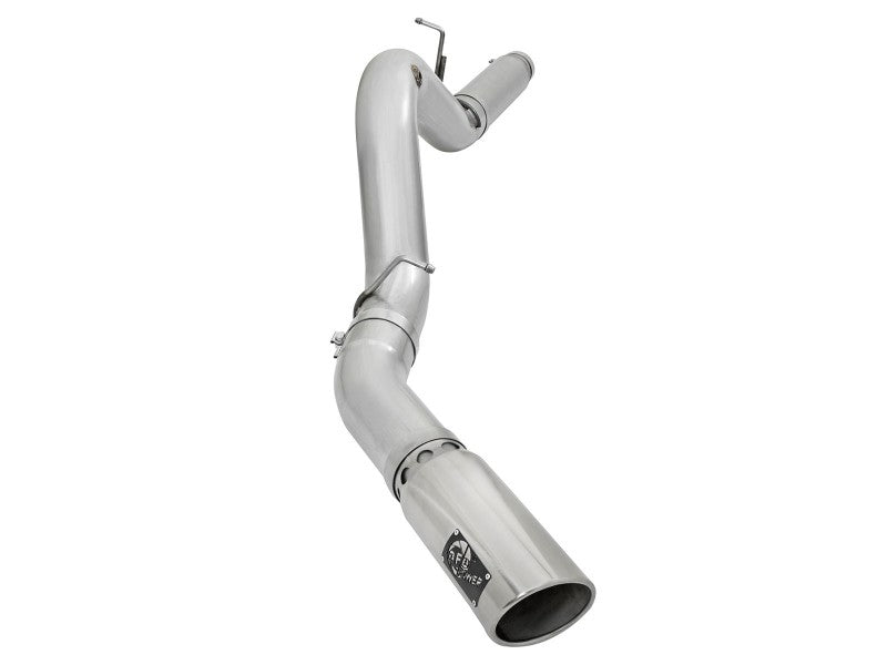 aFe Atlas Exhaust 5in DPF-Back Aluminized Steel w/ Polished Tips 16-17 GM Diesel Truck V8-6.6L (td) Precision R