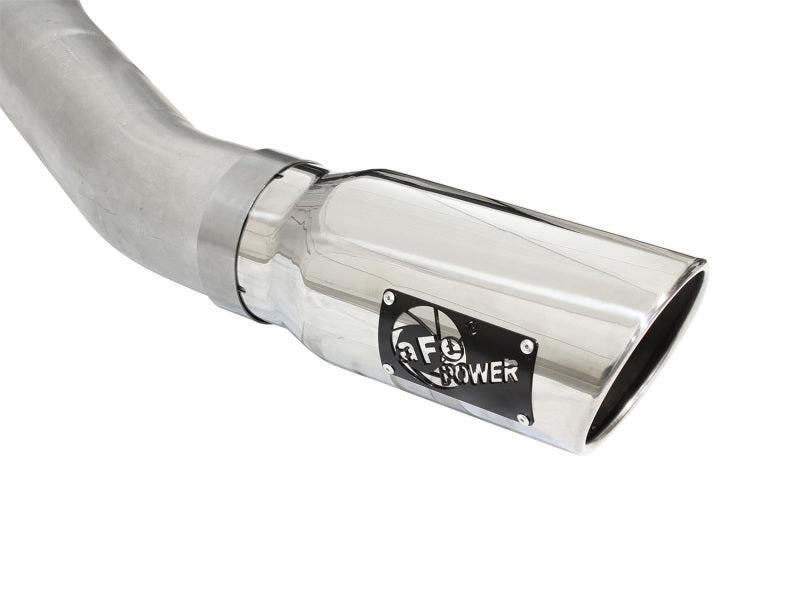 aFe Atlas Exhausts 4in Cat-Back Aluminized Steel Exhaust 2015 Ford F-150 V6 3.5L (tt) Polished Tip Precision R