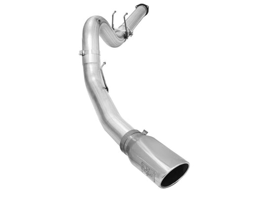 aFe Atlas Exhausts 5in DPF-Back Aluminized Steel Exhaust 2015 Ford Diesel V8 6.7L (td) Polished Tip Precision R